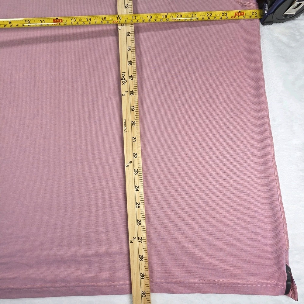 Rhone Delta Pique Polo Men's XXL Pink Short Sleeve Spread Collar Polyester - Picture 8 of 8